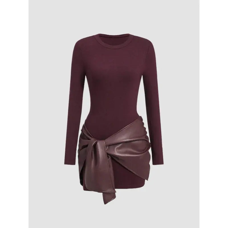 Waist-Sculpt Knot Dress