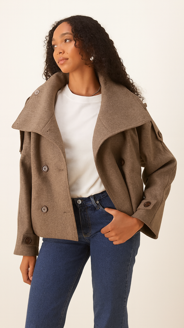 Cropped Trench Coat