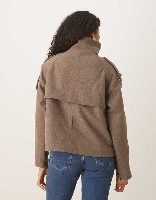 Cropped Trench Coat