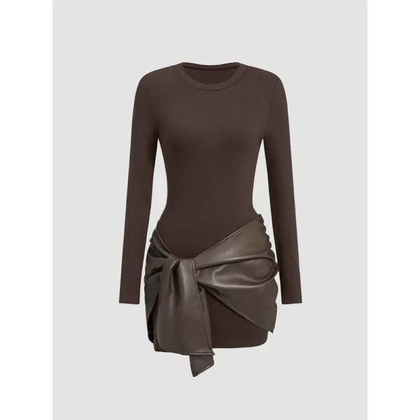 Waist-Sculpt Knot Dress