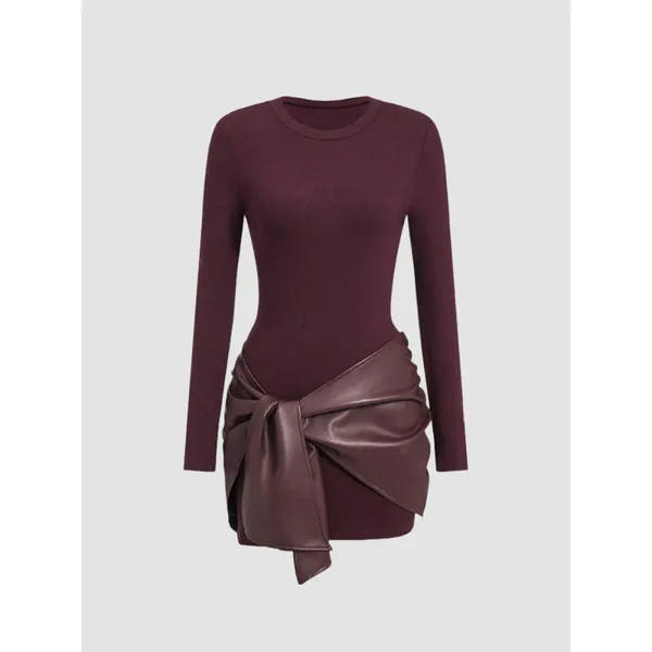 Waist-Sculpt Knot Dress